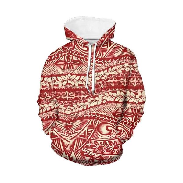 

colorful polynesian theme hawaii style women hoodies loose plus size long sleeve winter retro custom women's & sweatshirts, Black