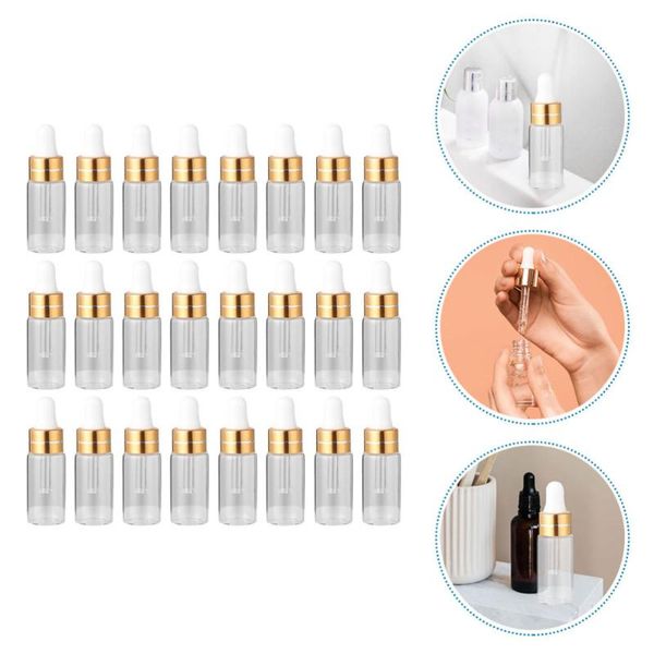 

storage bottles & jars 50pcs 3ml eye dropper perfume travel vial container bottle