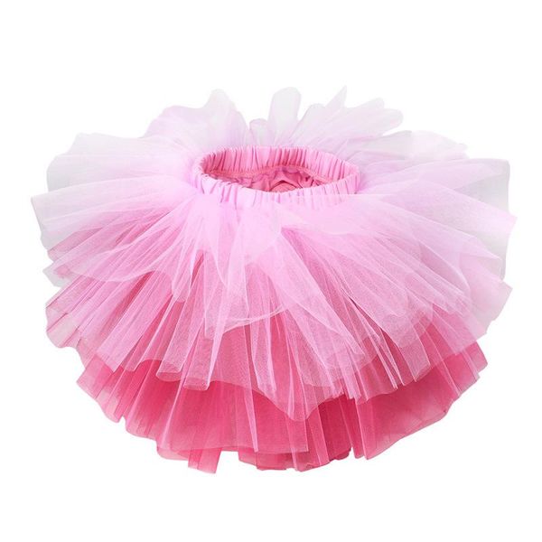 

skirts baby lotus girls tutu skirt ballerina pettiskirt fluffy jupe fille toddler tulle 6 layers petticoat party dance cake, Blue