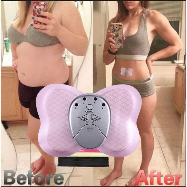 

accessories fitness treatment massager electric equipment abdominal muscle trainer 4 modes workout fat slimming massage post
