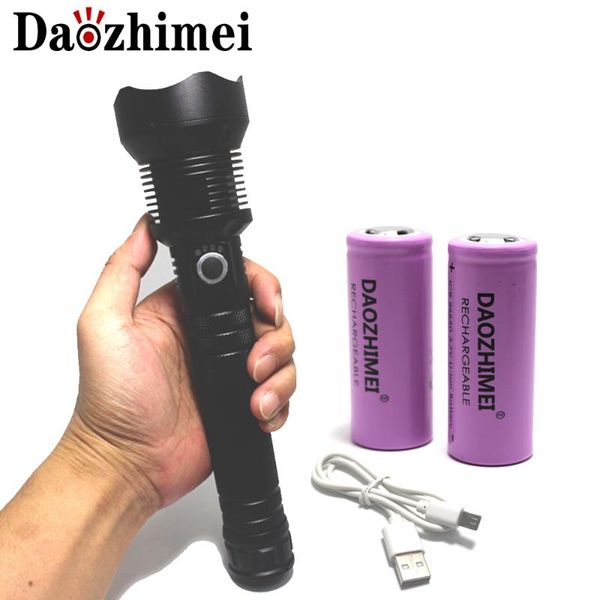 

powerful xhp70.2 xhp50 led 8000 lumens usb zoom rechargeable 26650 torch tactical camping 18650 lamp light flashlights torches