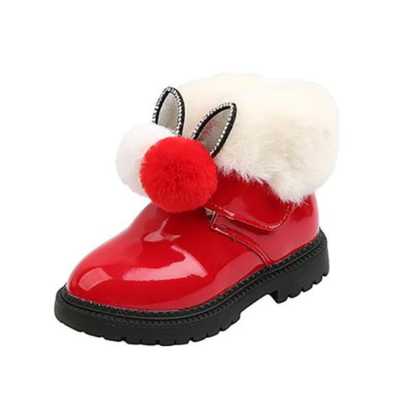 

boots 2021 autumn and winter children casual knit socks bright leather princess short girls pearl shoes sweet chain, Black;grey