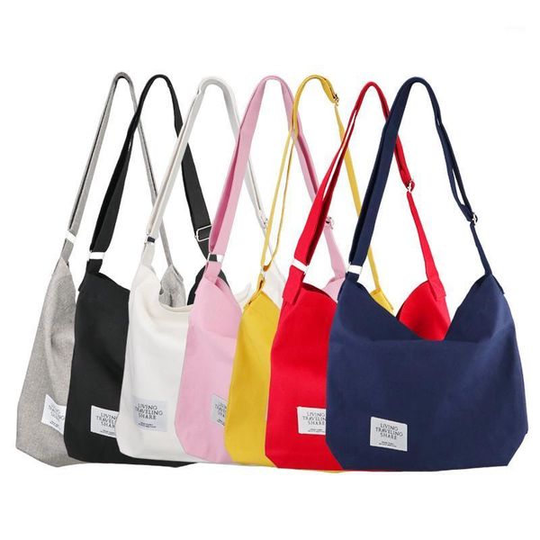 

evening bags retro trend ladies messenger bag large capacity canvas shopping literature all-match shoulder simple student handbag1