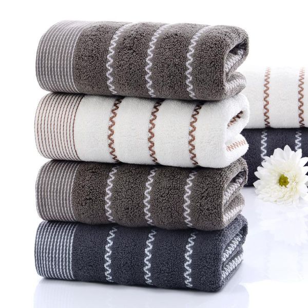 

of wave cross-bar towel household couple wash cotton soft absorbent water wholesale