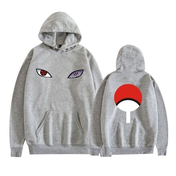 

2020 naruto series trend pullover print casual hoodie, Black