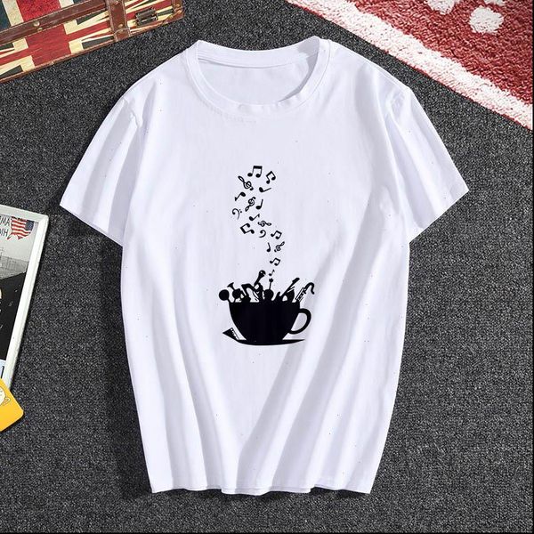 

womens t shirts music note printed shirt women hipster female fashion harajuku white girl clothing hip hop
