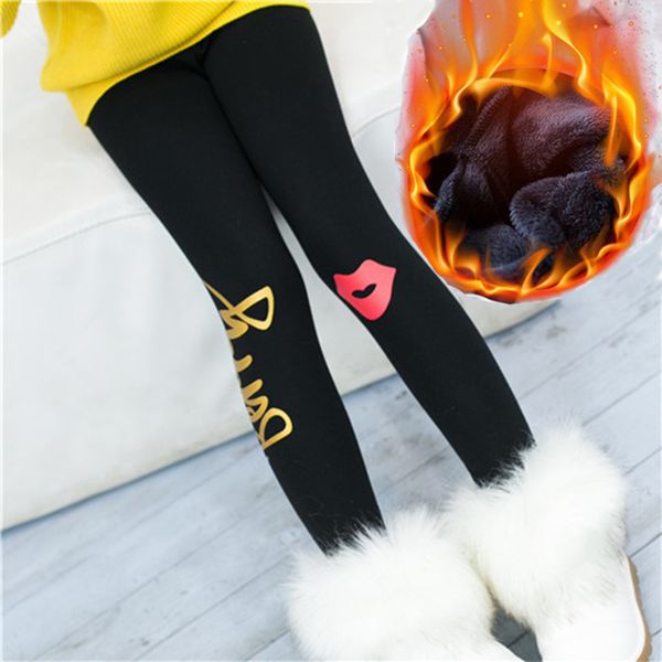 

trousers girls leggings pants winter thickening cotton fleece children's warm long kids casual clothing legging girl urpa, Blue