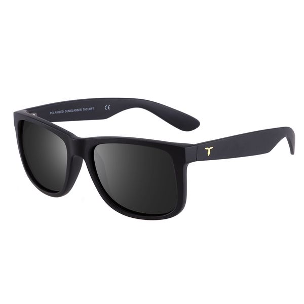 

polarized tr90 unbroken sunglasses for men 54mm classic eyewear shade tl6001, White;black