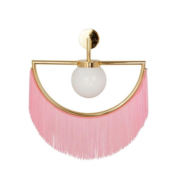 

modern pink metal tasse wall light living room dining bedroom art lamp wa263