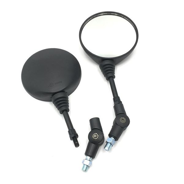 Espelhos de Motocicleta Universal 1 Par Dobrável Espelho Lado Retrovisor 10mm Acessório