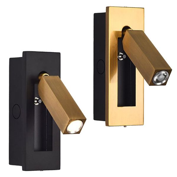 

wall lamp modern metal rotatable sconce home bedroom reading light aisle lighting