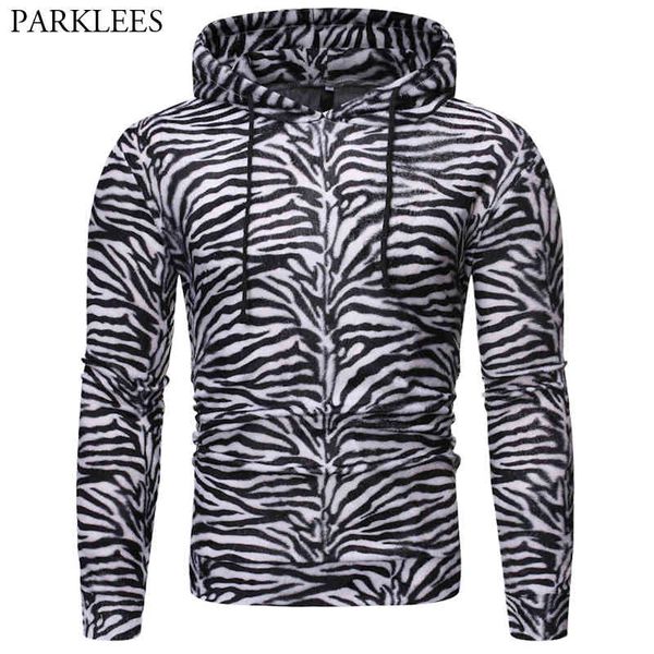 

men zebra hoodie casual mens hoodies hip hop harajuku hoodie men pullover streetwear sweatshirt man hoody sudadera hombre 210524, Black