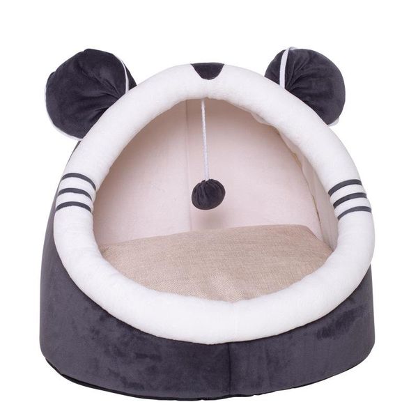

pet tent soft cave bed super half enclosed house supplies for cat and small dogs hvr88 beds & furniture