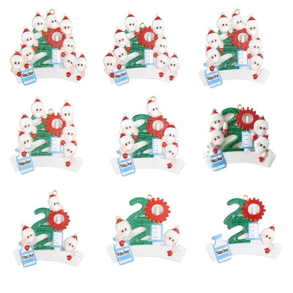 

christmas decorations snowman pendant quarantine survivor blessing gift ornament