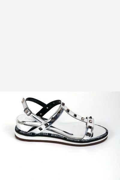 

sandals women troplu mirror silver, Black