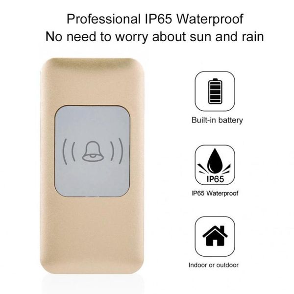 

doorbells smart wireless doorbell waterproof door bell kit sos 52 ringtones
