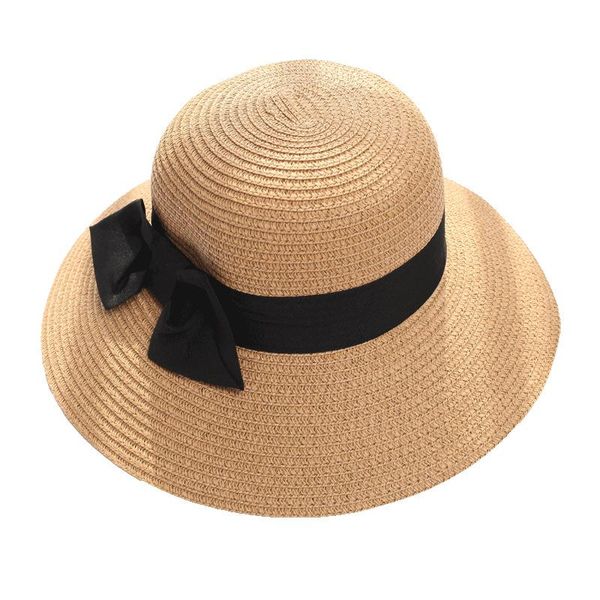

seaside sun visor hat female summer hats for women large brimmed straw folding beach girls wholesale wide brim, Blue;gray