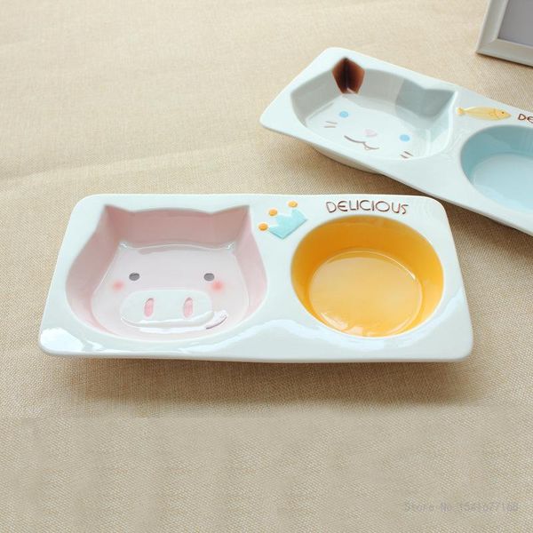 

cat bowls & feeders cartoon cute kitten special ceramic bowl food double rice