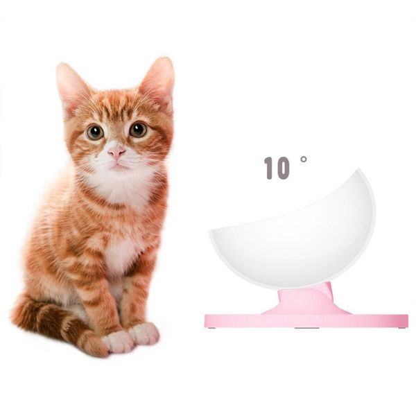 

adjustable pet cat bowl feeders multi-angles with anti-slide rubber foot mat for gatos bowls &