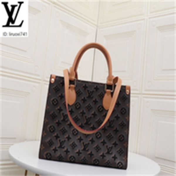 

brand designer luxury oinr m0013 brown embroidered shopping bag women handbags iconic bags handles shoulder bags totes cross body bag cl
