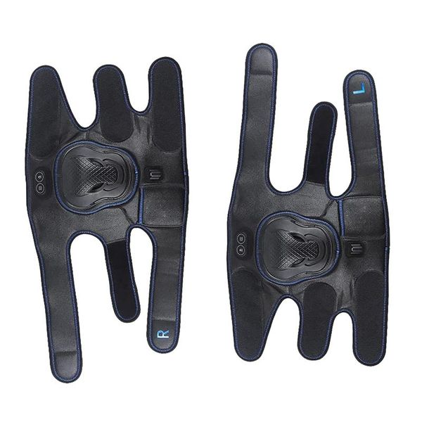 

elbow & knee pads heated massager with heat and kneading for joint pain relief arthritis cramps meniscus, Black;gray