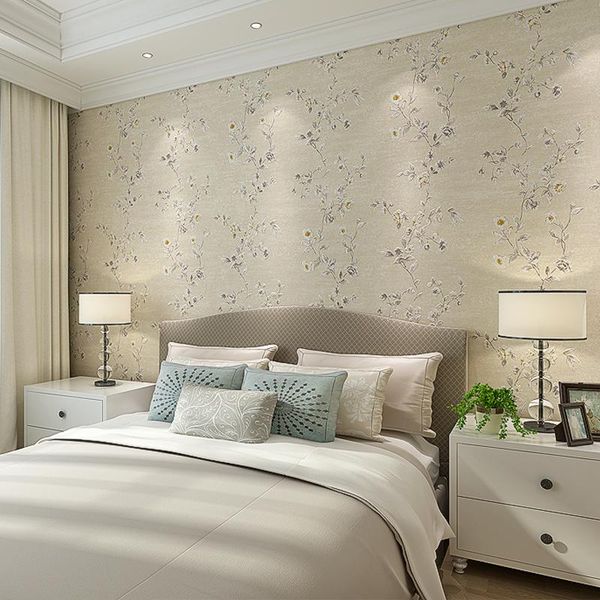 

wallpapers bedroom living room simple wedding wall wallpapernon-woven wallpaper modern european korean garden small flower
