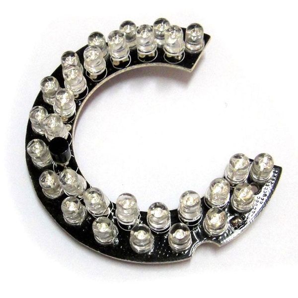 

30leds 5mm infrared ir 60 degrees bulbs board 30 leds 850nm illuminator for cctv camera lens