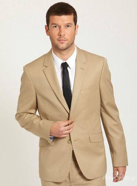 

beige handsome single breasted latest style notch lapel formal gents suits ( jacket+pants+tie) men's & blazers, White;black