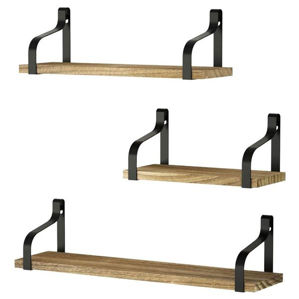 

piece floating shelf wall hanging, wooden storage shelf, wall-mounted rack suitable for bedroom, living ro bathroom shelves