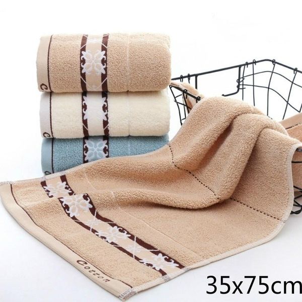 

towel 1pc soft cotton bath beach home face adults bathroom absorbent towels 35x75cm