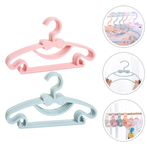 

hangers & racks 20pcs children clothes multi-functional hanger (pink, blue)