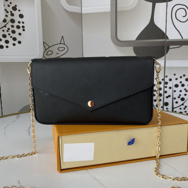 

new luxury women designer pochette gold chain shoulder bags messenger bags coin bag clutch bag messenger bag with box wallet purse