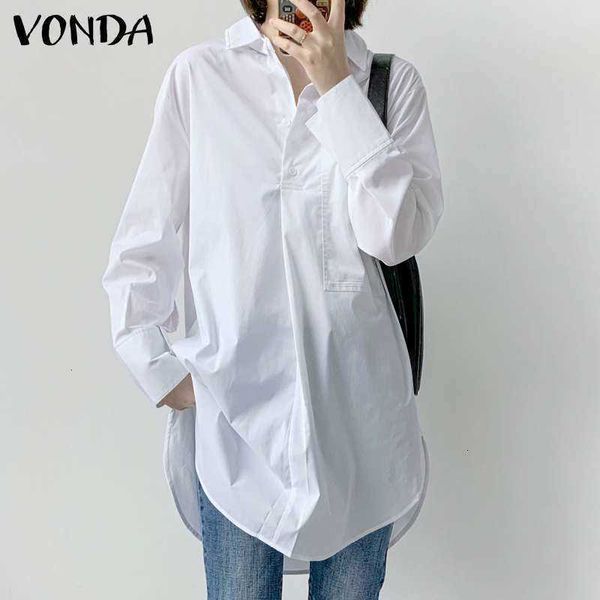 

women's blouses & shirts blouses elegant office stylish women white long sleeve vonda summer bohemian beach plus 35o7