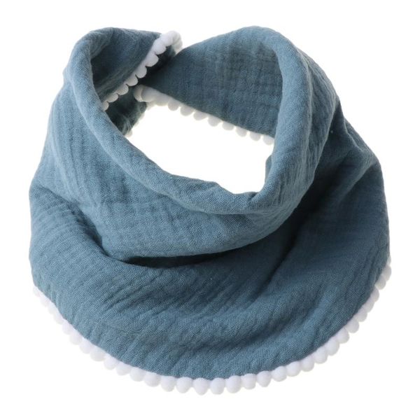 

bibs & burp cloths born baby cotton tassel saliva feeding towel double layer triangle scarf 85de