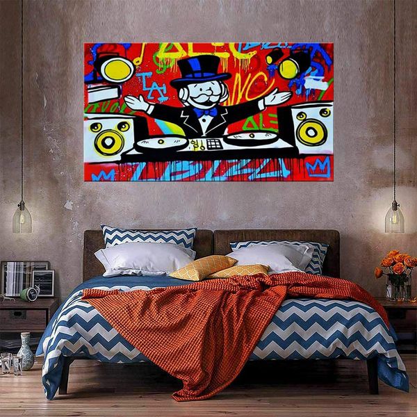 

alec monopoly dj home decor oil painting on canvas handcrafts /hd print wall art picture customization is acceptable 21052432