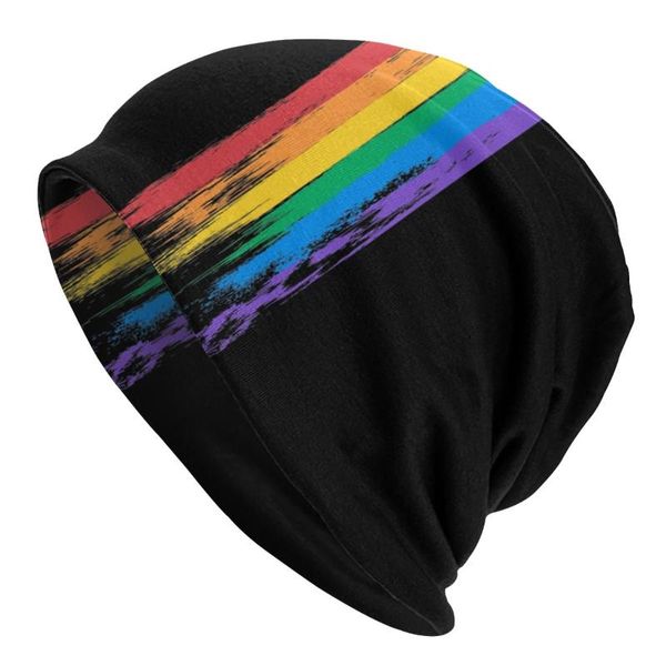 

berets pride flag lgbt bonnet hat knit fashion street skullies beanies lgbtq queer lesbian gay warm head wrap caps, Blue;gray