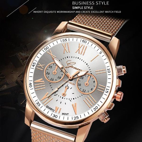 

wristwatches bussiness women's watches fashion geneva brand roman numeral simple clock kol saati montre femme relogio feminino f, Slivery;brown