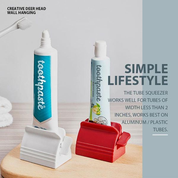 

fashion multifunctional rolling tube toothpaste squeezer plastic squeezing easy dispenser seat holder stand toothbrush holders