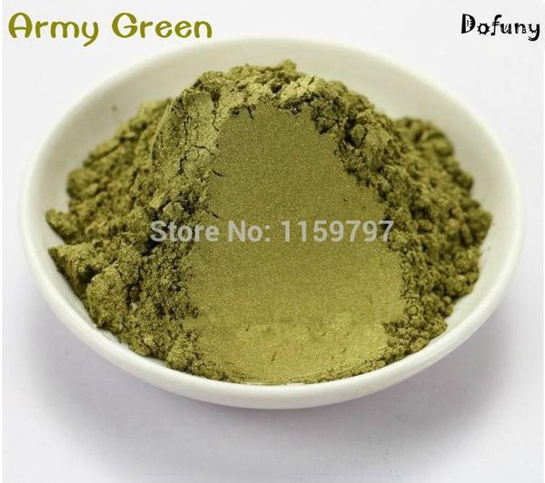

250g 5 colors pearlescent pigment colorful pearl powder for eye shadow nail mica paint printing1, Silver;gold