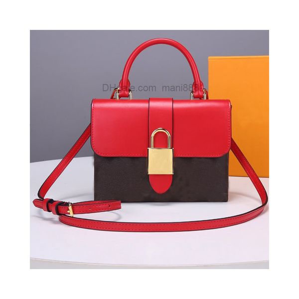 

women locky handbag adjustable belt shoulder bags genuine leather crossbody bag with lock multi pochette ship
