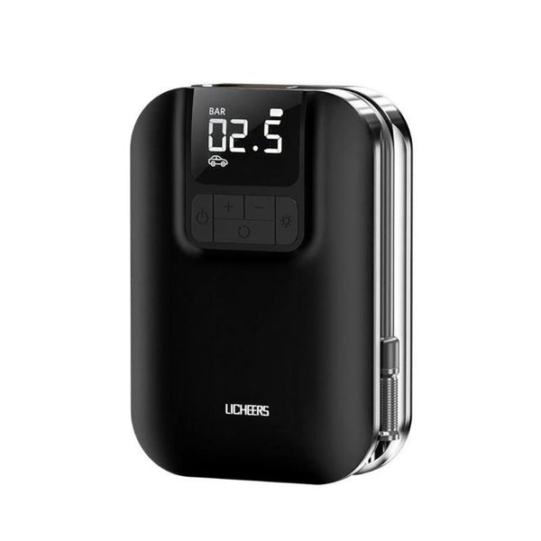 

inflatable pump portable car air compressor dc 5v digital tire inflator 150 psi auto for motorcycle led light