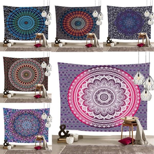 

tapestries hippie bohemian trippy peacock blossom floral tapestry wall hanging room decor cloth tablecloth sofa cover