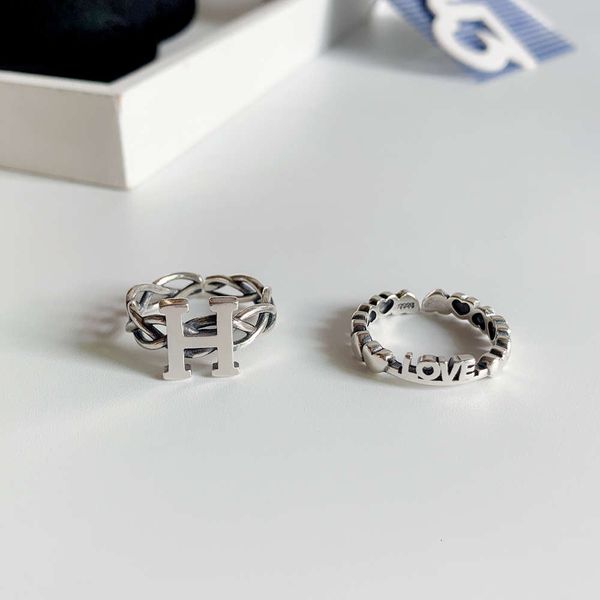 

ring s925 sterling silver female salt chic english love dongdamen silver