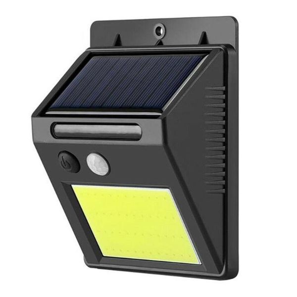 

ip67 outdoor solar lamp smart ir motion sensor abs plastic wall mount light human body induction garden lamps