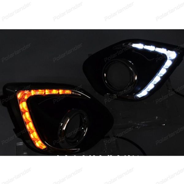 

panel lights waterproof abs led car light drl daytime running with fog lamp for m/itsubishi axr rxr o/utlander sort 2013-2021
