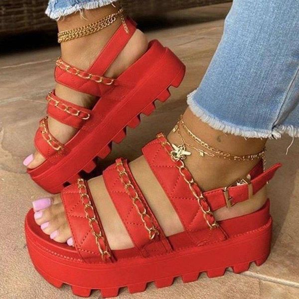 

summer women sandals fashion wedge platform gladiator open toe buckle strappy sandalias mujer black shoes dress
