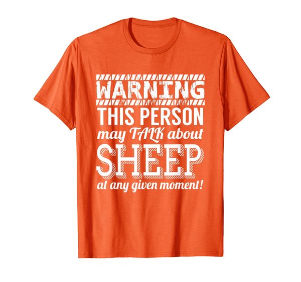 

Sheep Funny Gift - Warning This Person May Talk About Sheep T-Shirt, Mainly pictures