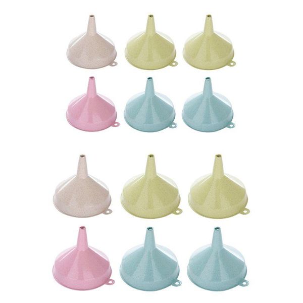 

colanders & strainers 6pcs wheat straw funnel pour transferring liquid oil sauce vinegar inverted tool