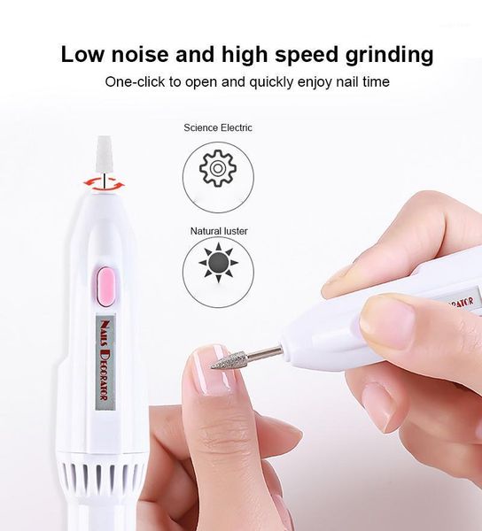 

electric nail drill machine professional mill cutter set charging manicure sanding buffer file equipment1
