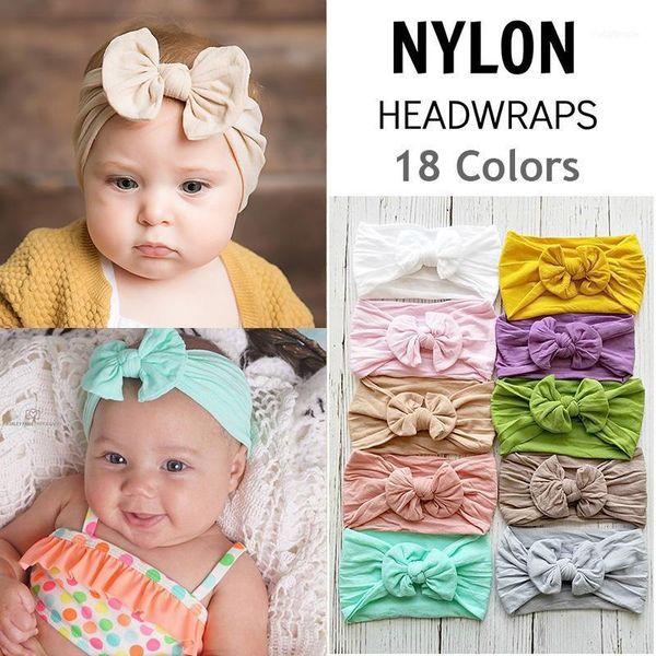 

fashion 18 colors big bow hair band baby headband children boys and girls headscarves accessories1, Slivery;white